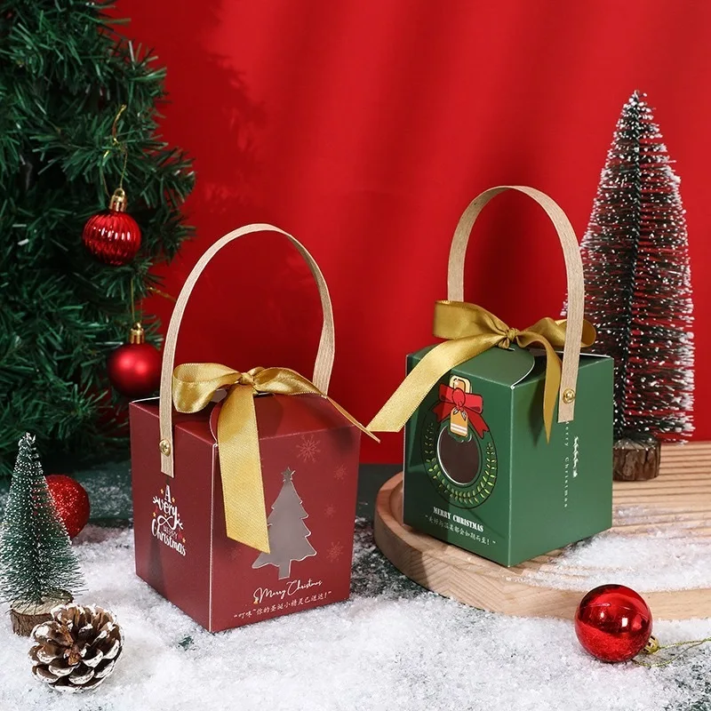 Recyclable material paper bag for Christmas custom paper shopping bag Christmas paper bag packaging