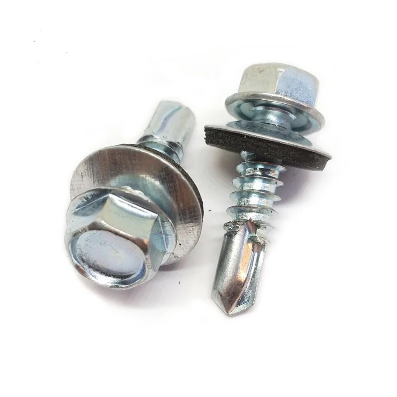 DIN7504K TEK Hex Flange Head Self Drilling Screw For Color Steel Roofing