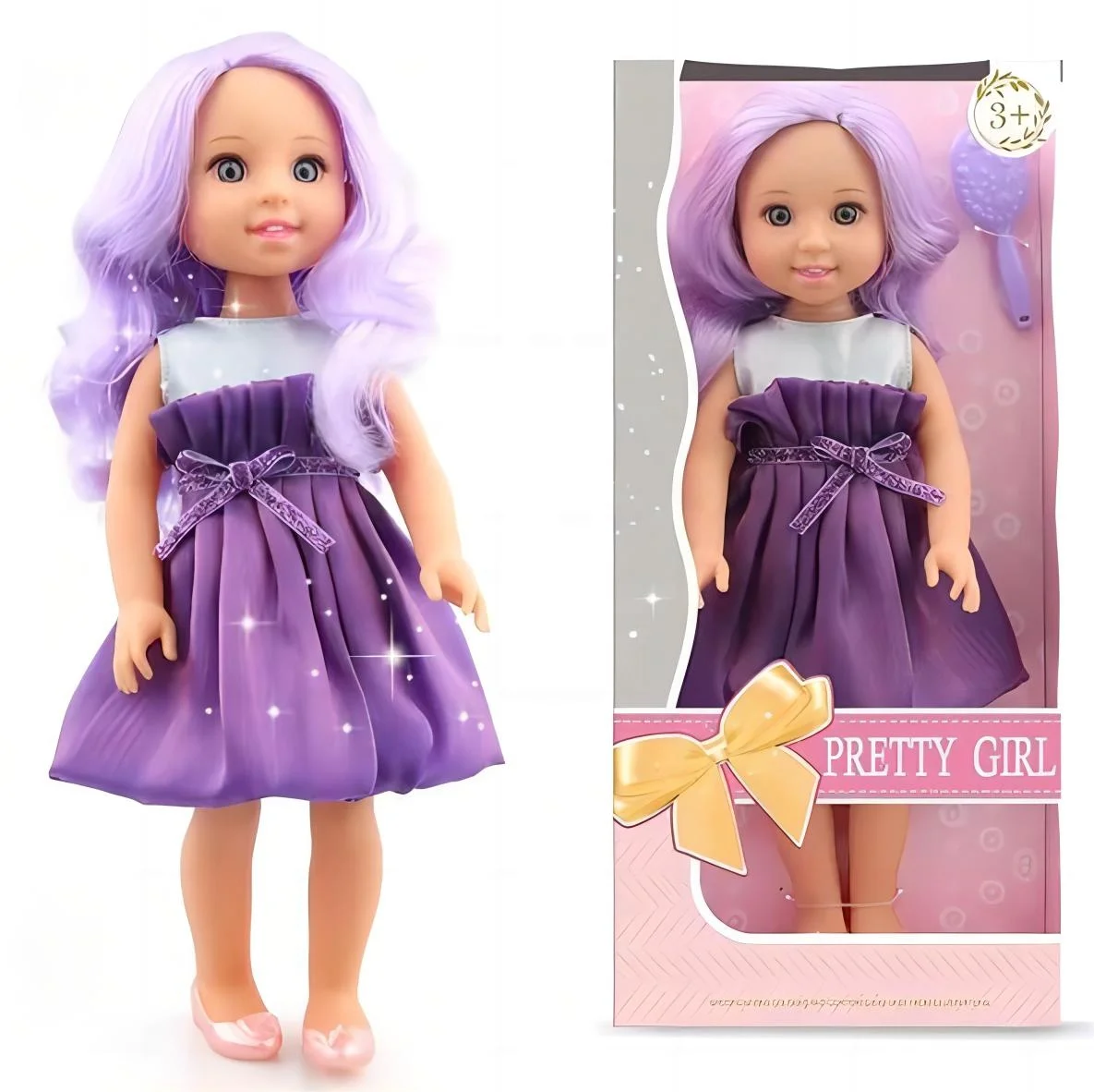 Wholesale Lovely Little Girls Baby Dolls 15inch Silicone Reborn Baby Doll with Hair Beautiful Clothes for Kids