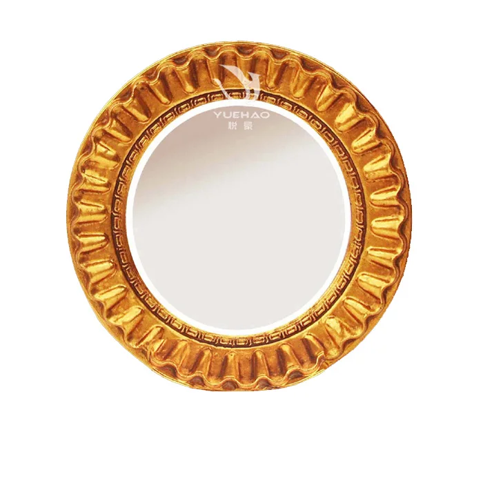 Resin Gold Picture Frame Vintage Luxury Mirror Frame Carved Resin Photo Frame Art for Home Decor