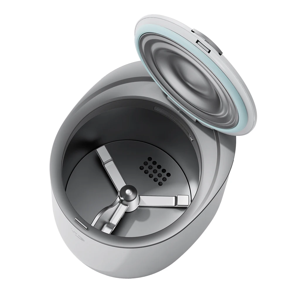 Kitchen 12L smart compost bin stainless steel garbage can desktop trash can compost bin