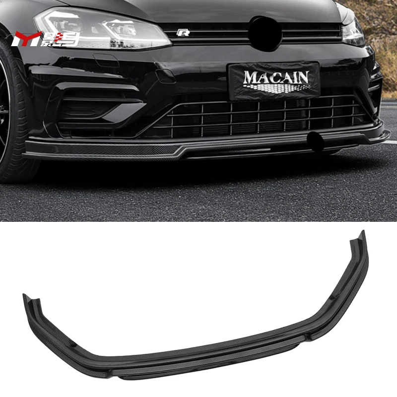 Parts for Volkswagen MK7.5 Front Bumper Lip Spoiler for VW GOLF VII 7 golf 7.5 GTI R R-line2014-2020