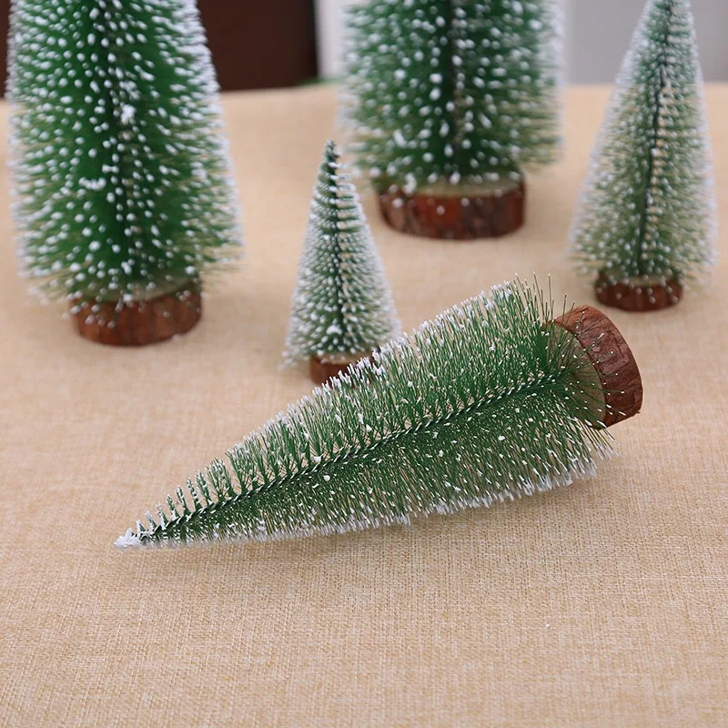 Best selling Christmas window table top decoration 15cm PVC artificial small Christmas tree