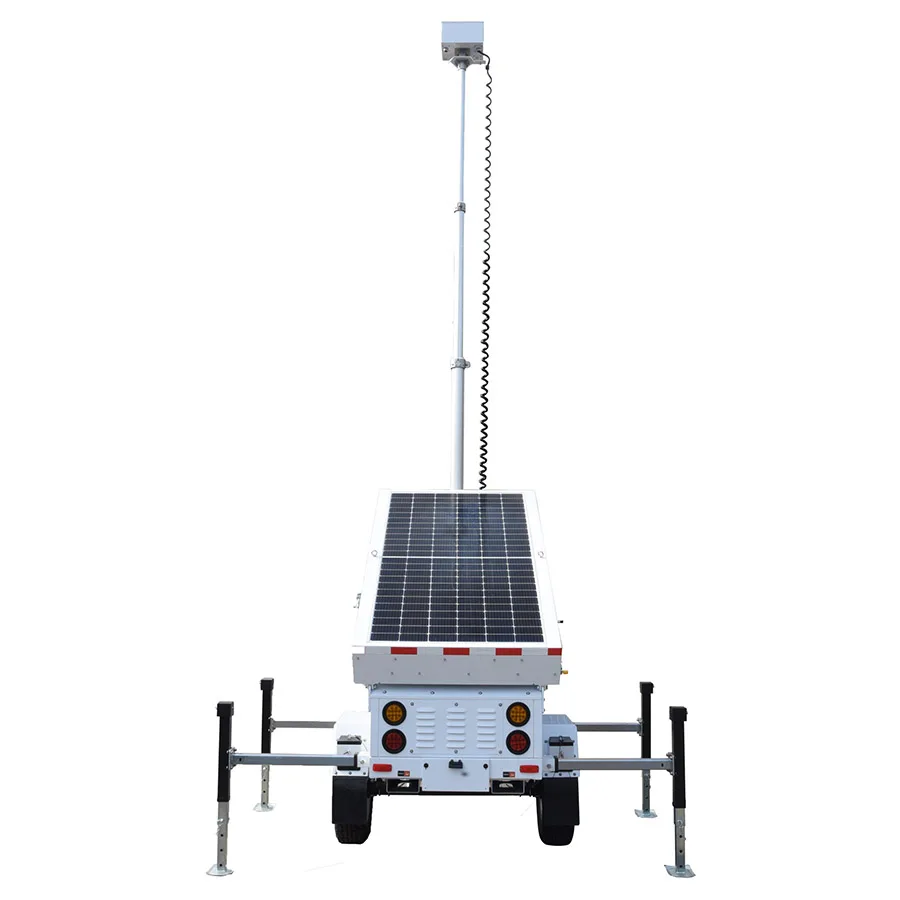 high quality  mobile cctv light tower trailer outdoor