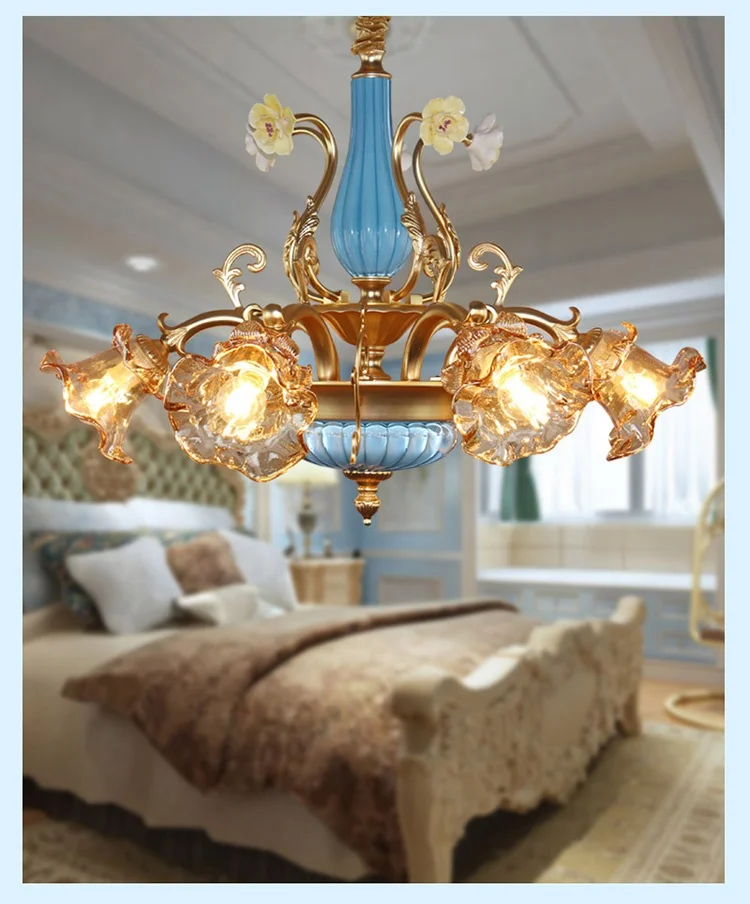Luxury french chandelier brass lighting hot sale french copper chandelier living room popular brass pendant chandelier wholesale