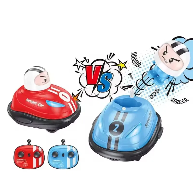 Expert 2.4GHz RC Drift Car Plastic Remote Control Bumper Electric Car with USB Cable Pop up 2Players Radio Control Toy