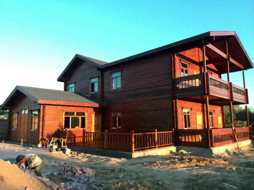 China suppliers luxury prefab villa personal design wooden house fast construction green house for sale movable modular