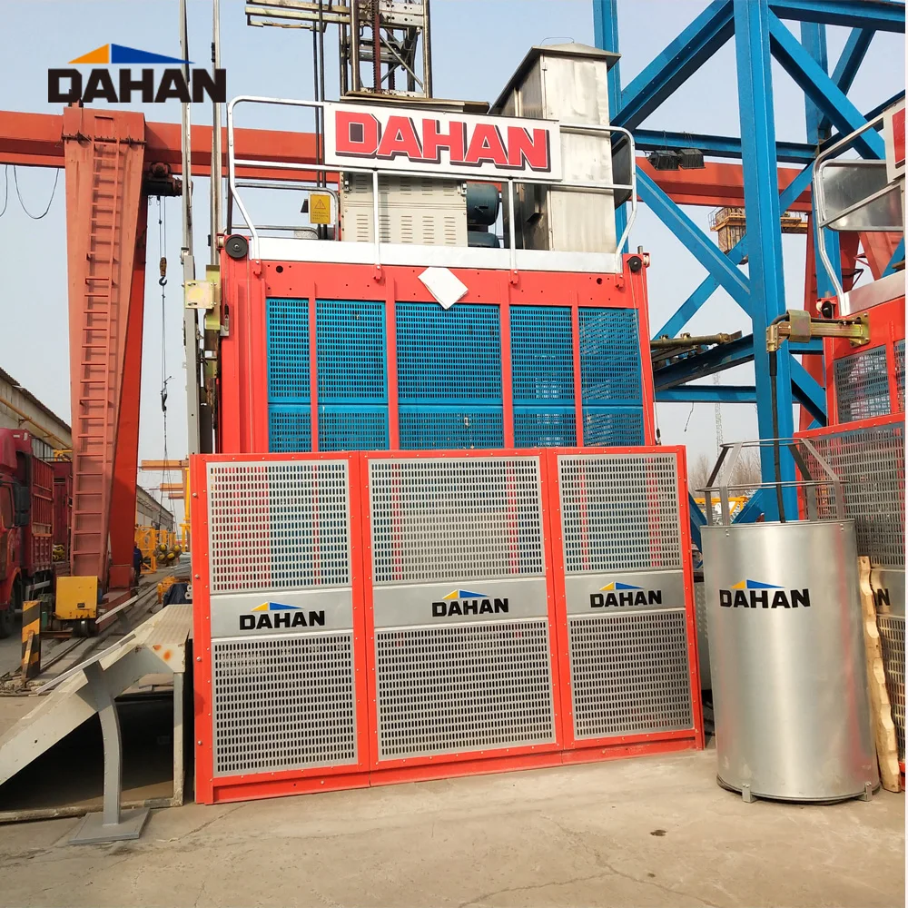 SC200/200 0-40m/min DAHAN 2T Temporary Elevator For Construction