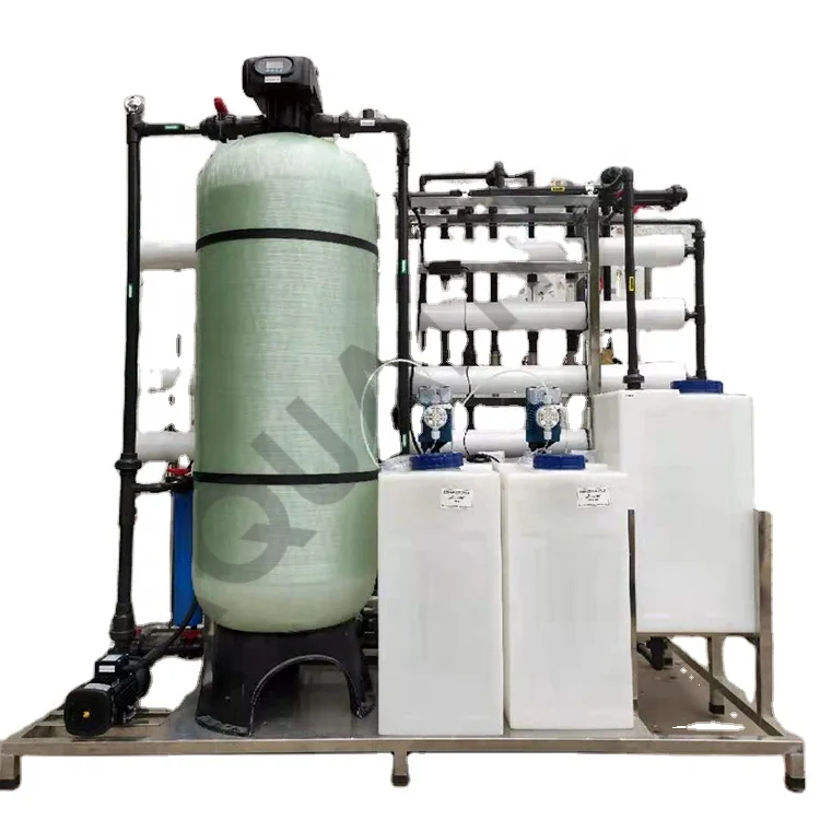Water Purifying Machine Drinking Auto Control Industrial Alkaline Ro 1500lph Tank Water Treatment Plant