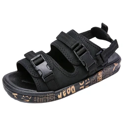 Fashion Hot Summer Cotton Fabric Beach PVC Slipper Sandals For Men