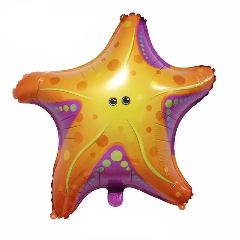 Star Fish Baby Toy Animal Balloon Helium Inflate Globos Fish Aluminum Foil Balloon For bithry Party Celemony Decoration