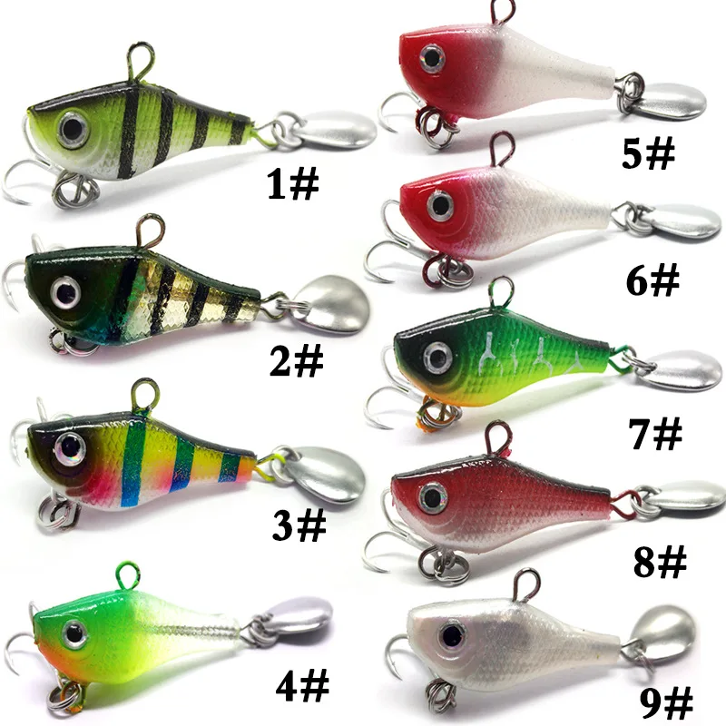 High quality soft bait swimming layer covered lead fish 4.5cm5.5g small soft soft VIB fresh water bait