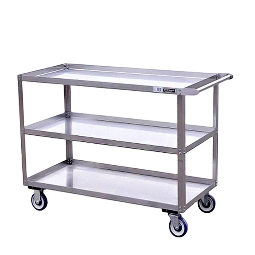 Wholesaler Stainless Steel Mobile Food Cart Catering Service Transport Trolley for convenience