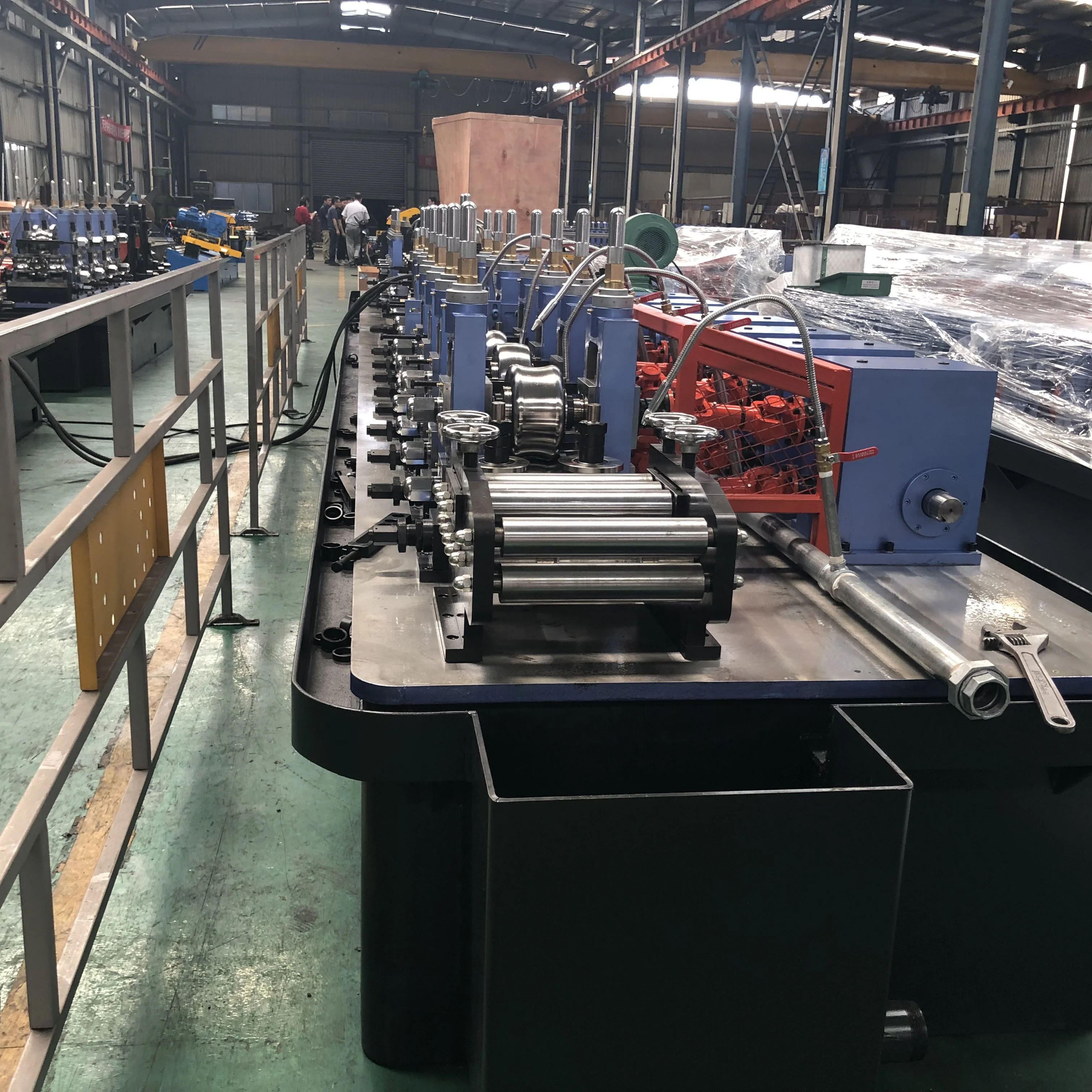 Construction Scaffold High Strength High Frequency Welding Square And Rectangle Carbon Tube Making Machine