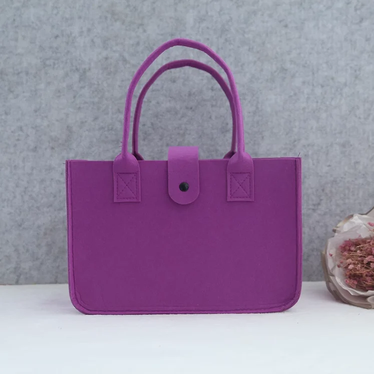 Office Felt Bags Large Shopping Bag Felt Tote Party Recycled Felt Tote Bag