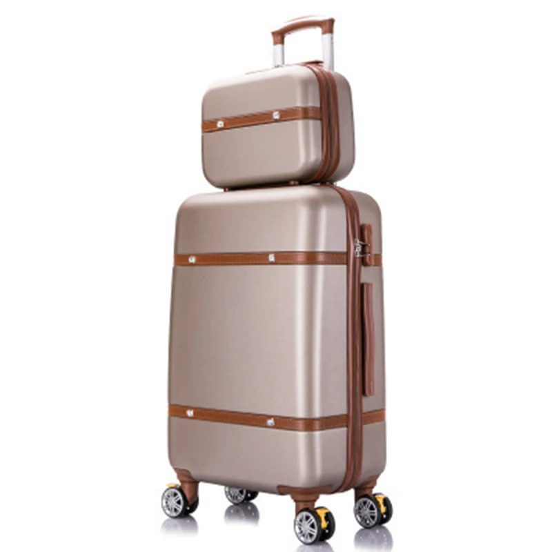 
Competitive Price Rolling Travel Suitcases Trolley Spinner Upright Luggage 
