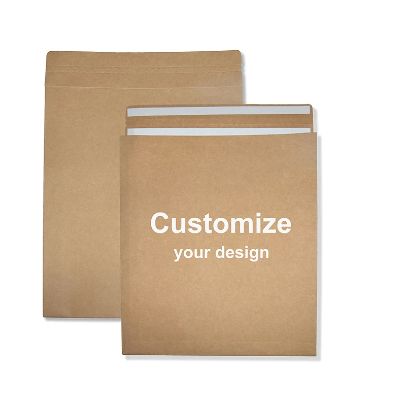 Customized kraft envelope paper bag 100% Recyclable mailer clothing packaging bag Shipping Storage Bags