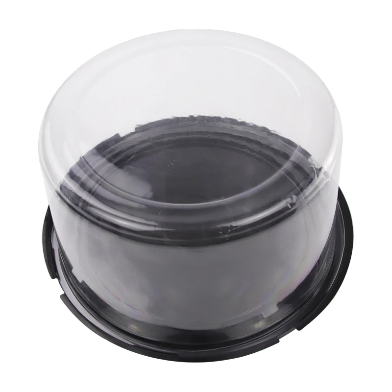 Custom shape logo color materials thermoforming plastic food grade transparent cake box