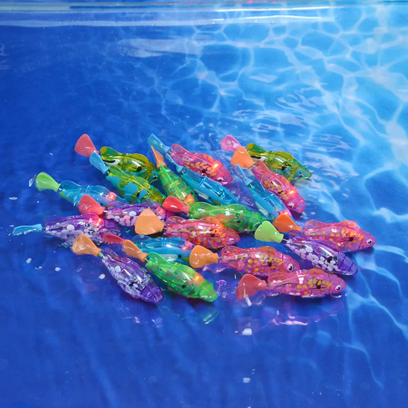 Fish with touch sensor that automatically activates in the water fun battery powered fish pond toy