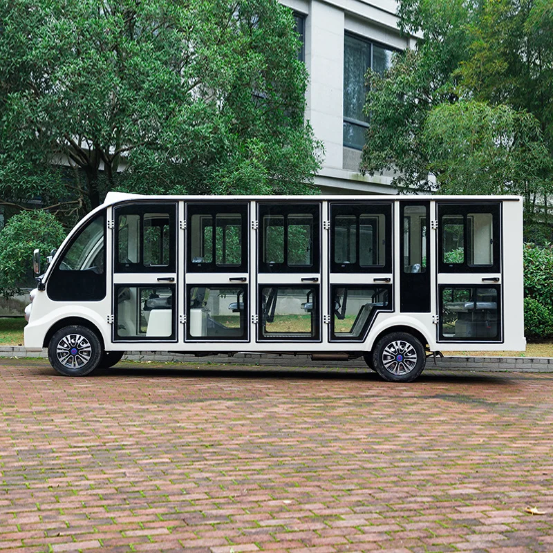 Современный городской экскурсионный автобус 14 мест закрытые двери туристический для продажи