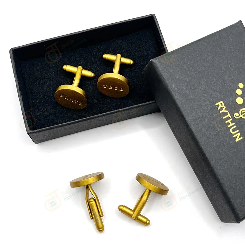 Factory personalize mens suit accessories cufflinks logo personalise cuff links garment engraved mens cufflinks custom