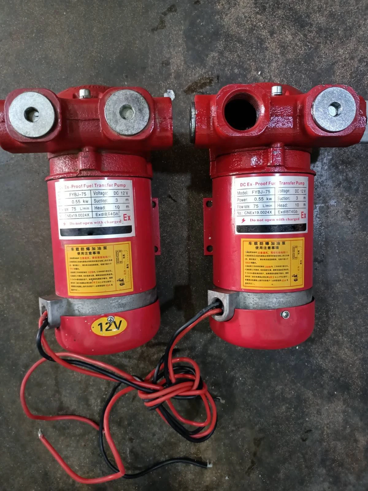 DC12/24V AC220V Ex-Proof Fuel Transfer Pump Mini Fuel Dispenser Used