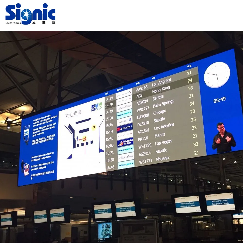 Factory Direct Supplier P2.5P2.6 P3.91 Indoor Digital Advertising LED Billboard Wall Mounted Large Screen Panel