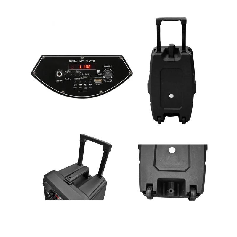 8 inch Subwoofer Outdoor Rechargeable portable Speaker