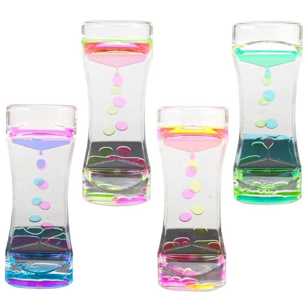 Drip Oil Hourglass Liquid Motion Bubble Timer Kids Toy