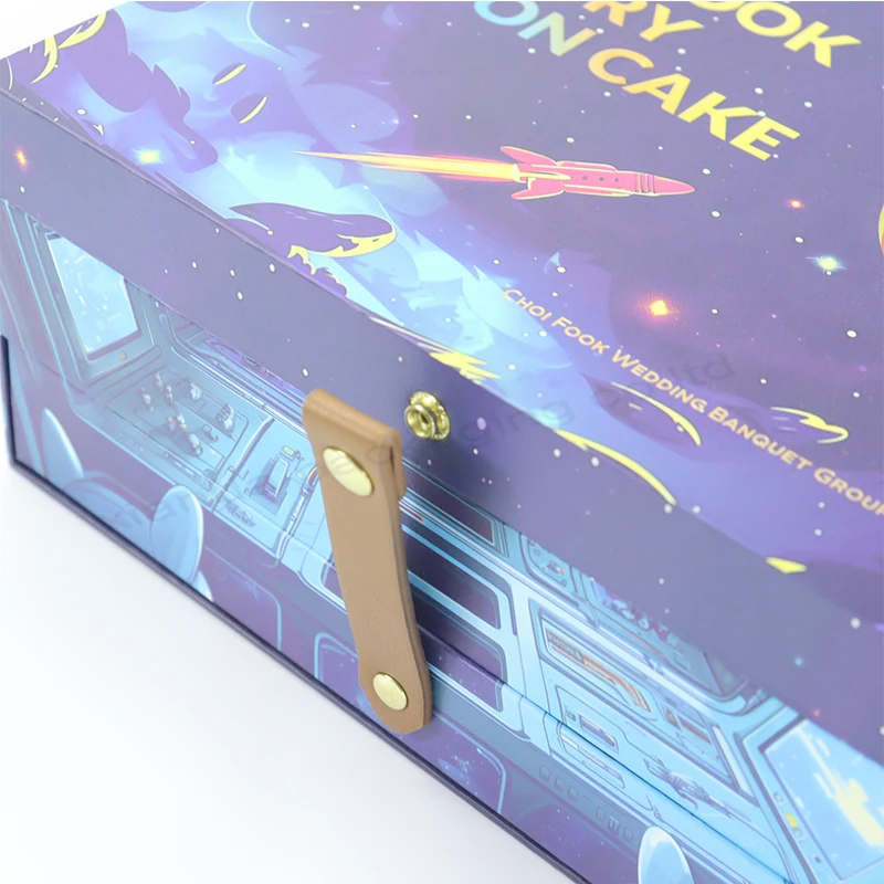 New Fashion Custom-Advent Calendar-Box Art Paper 6 Small Boxes Insert Drawer Beautiful Mooncakes Embossing Vanishing Printing