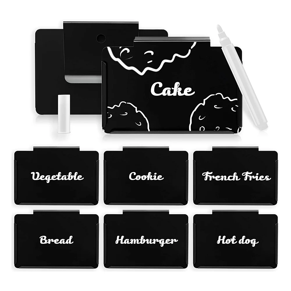 Этикетки для корзины многоразовые металлические наклейки на корзину кухни