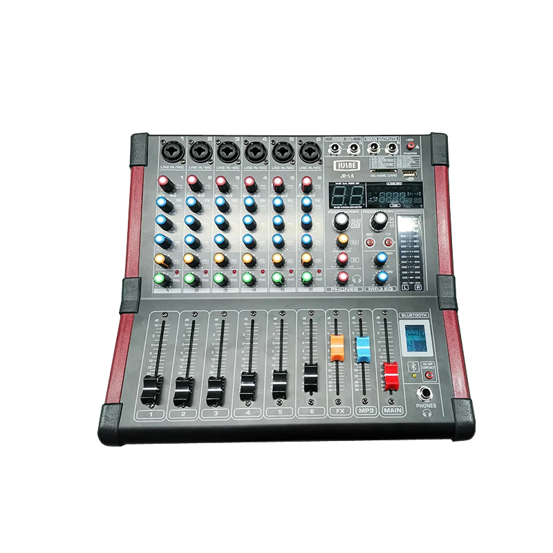 Jusbe JB-L6 профессиональный аудио dj звуковая система 6-канальный микшерный пульт звукомикшер