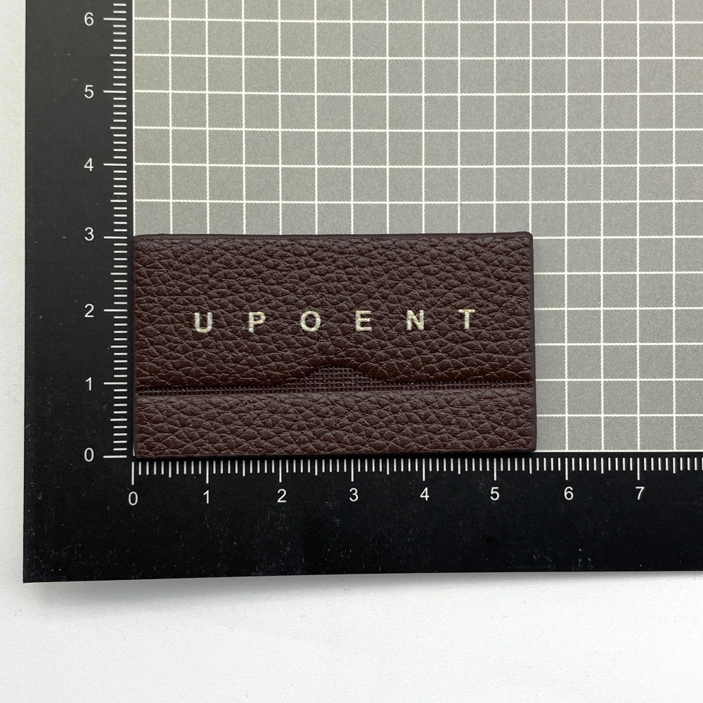 Personalized Leather Patch embossed Printed Custom Logo laser Engraved Leather Patch for Hats