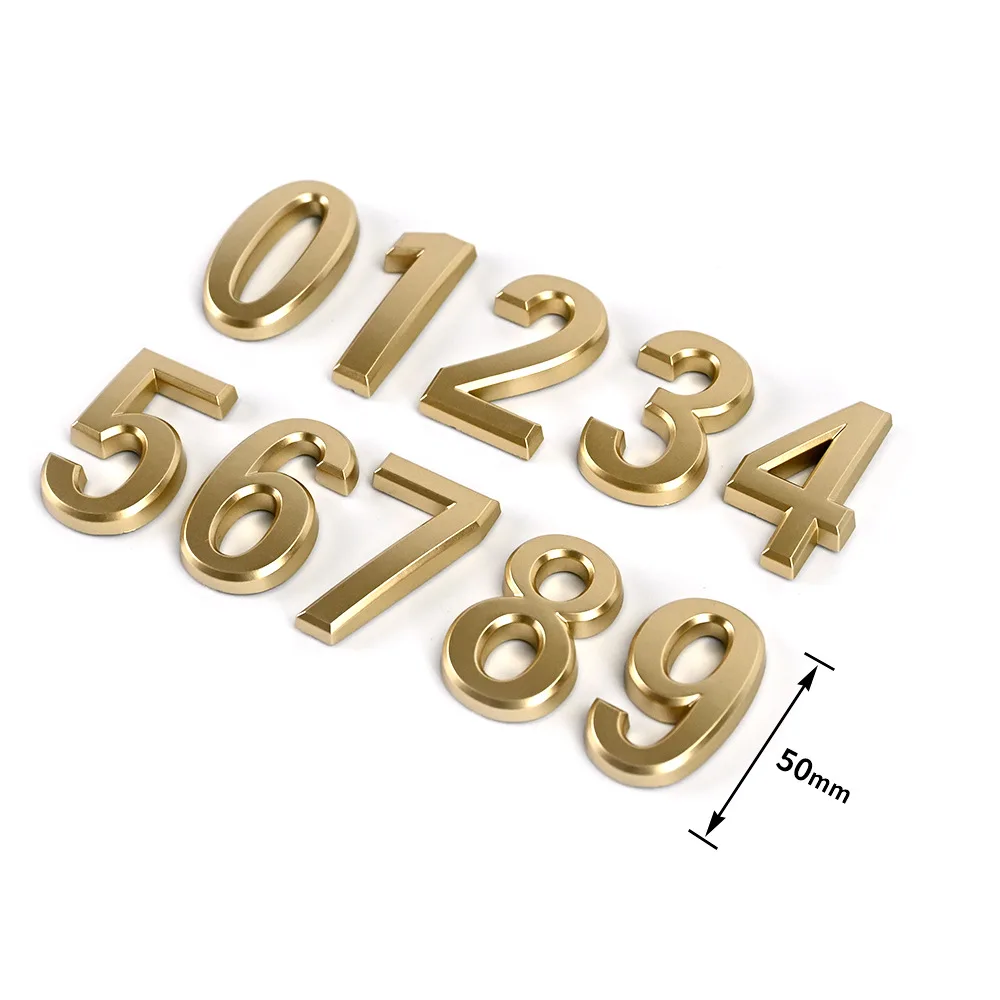 Customized ABS Plastic Acrylic 3D Letters Car License Plate Numbers