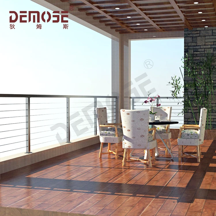 
Balcony grill design wire railing invisible security fence 