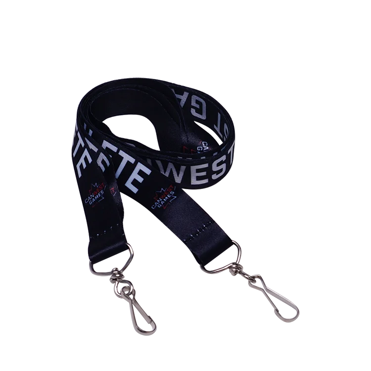 Wholesale Custom High Quality Sublimation  Id Card Key Neck Strap Polyester Lanyard With Swivel Clip