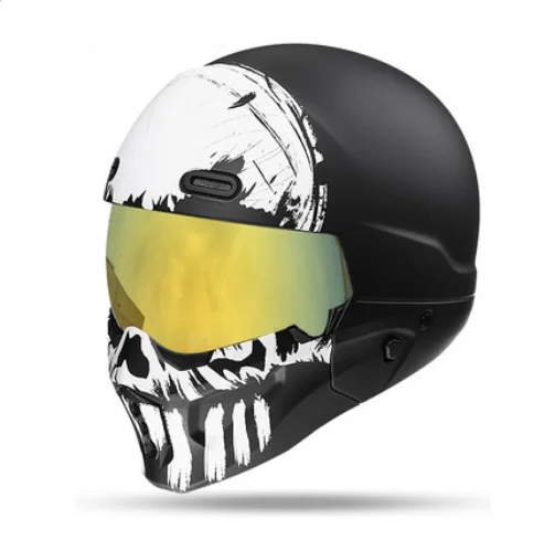 Factory price motorcycle electric car retro full helmet motorcycle four seasons and half helmet