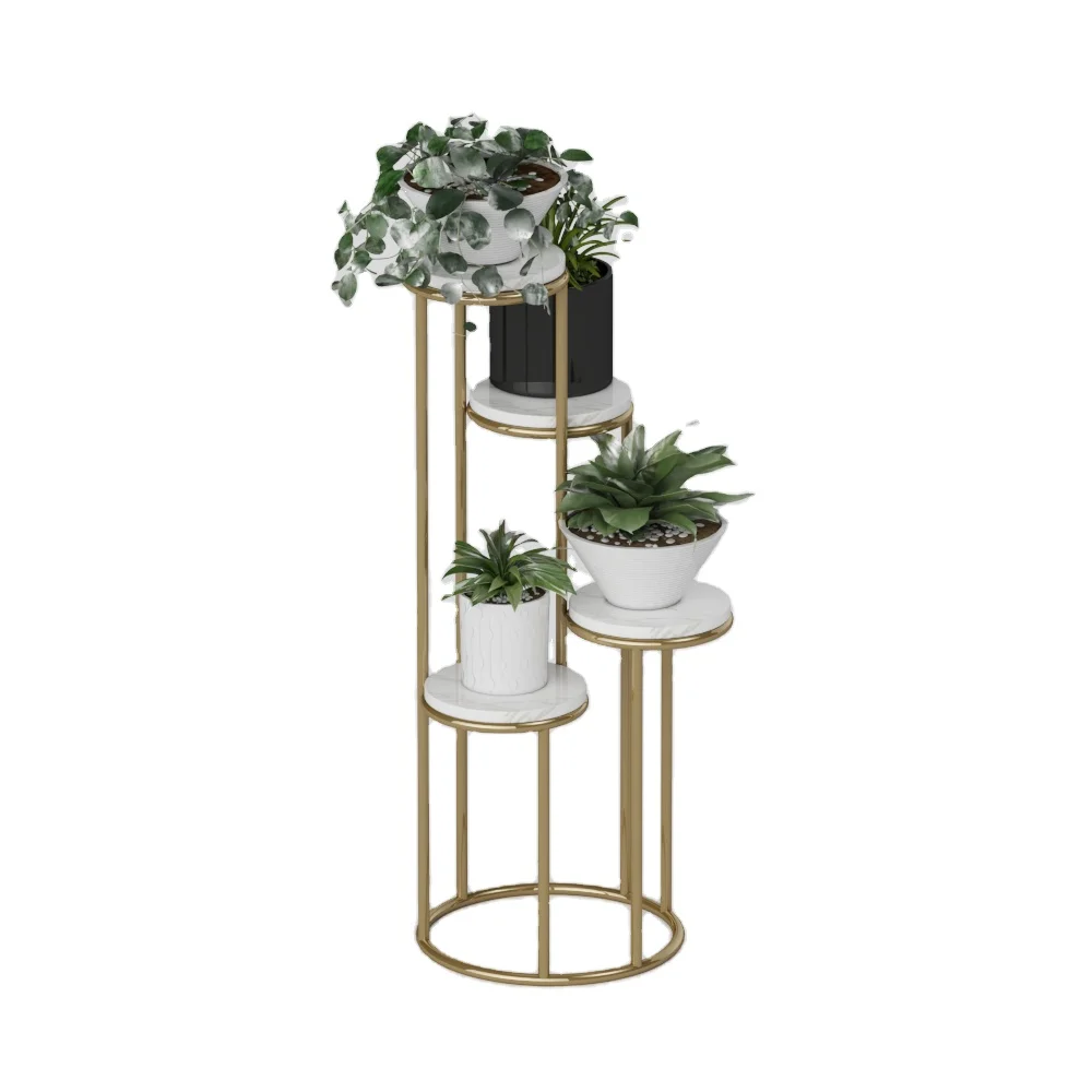 Factory Hot Sale Flower Pot Shelf Metal Flower Vase Stand
