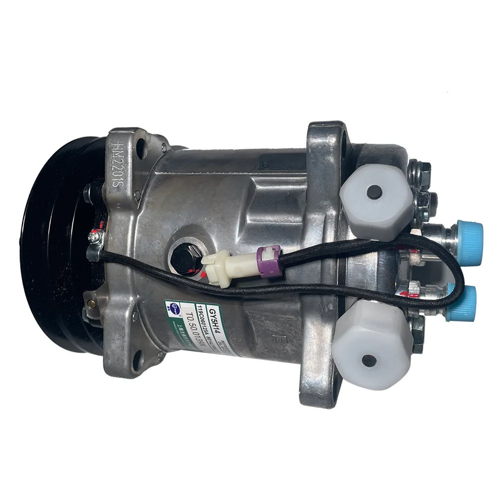 Construction machinery spare parts GY5H14 PAG46# R134a T0.50.0139X air conditioner compressor AC Air Compressor for sale