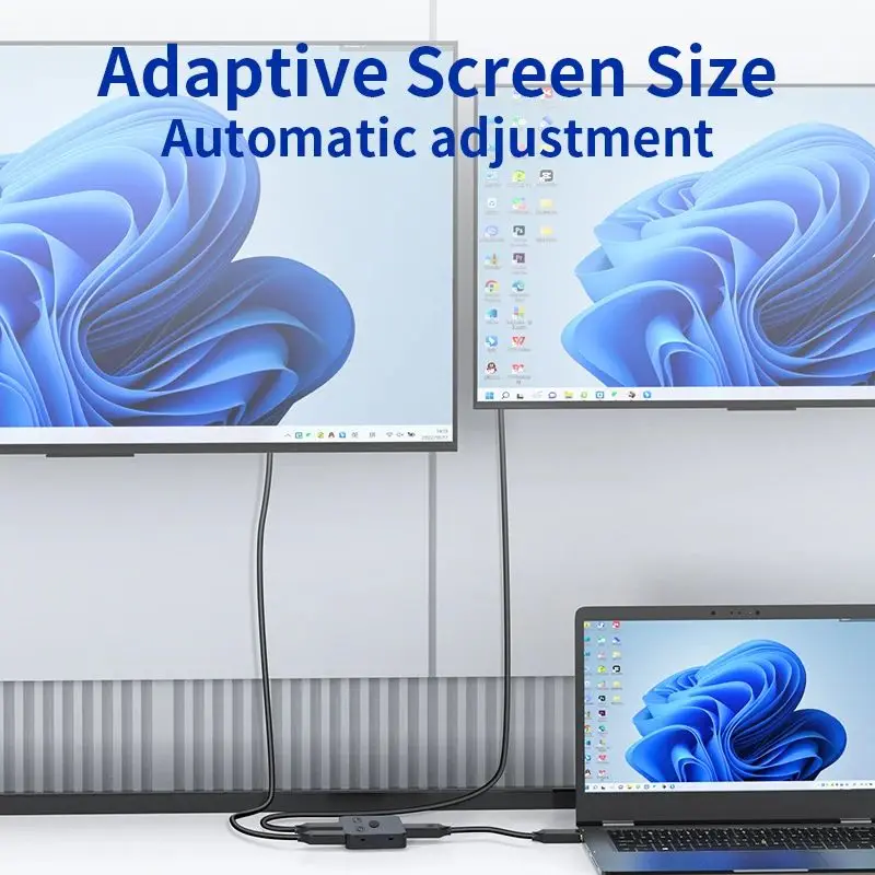 4Kx2K 120Hz HDMI Splitter 1 to 2 Out Bidirectional HDMI Switcher Supports HDR, 8K, 3D, 1080P HDMI Switch