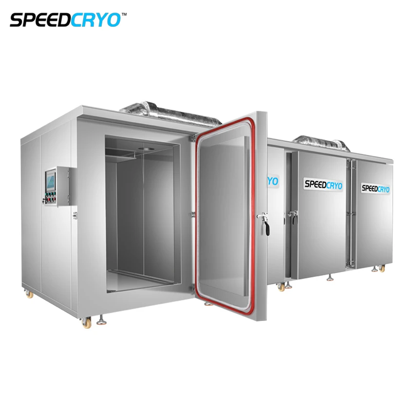 Commercial Durian Air Blast Chiller Flash Cryogenic Individual Industrial Quick Freezer Freezing Machine