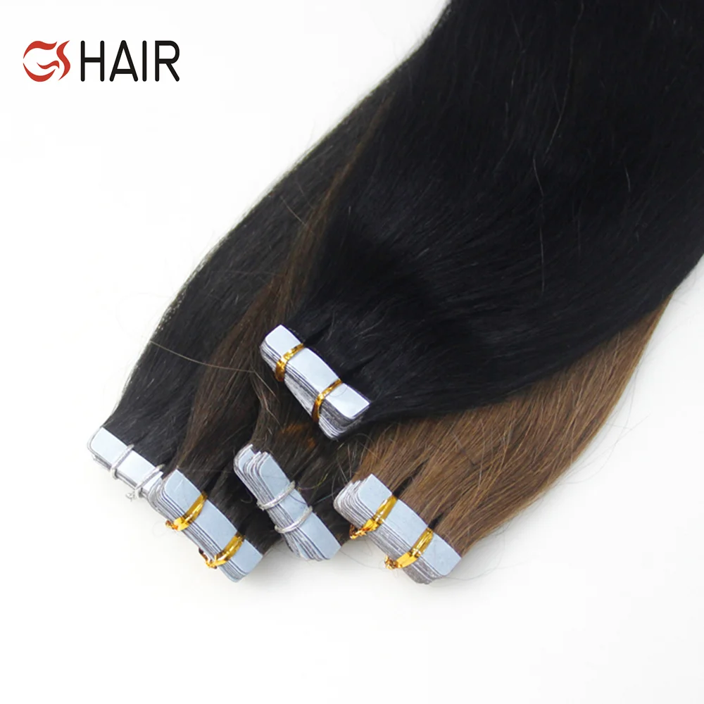 GS Wholesale Tape In human Hair Extensions,Double Drawn Hair Tape In Hair Extensions,Tape In Hair Extention/Invisible Tape