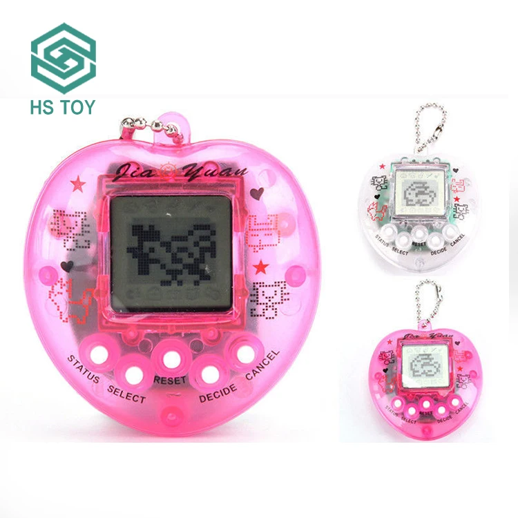 HS Toy 168 Animals Electronic Plastic Peach Heart Digital Virtual Pet Tamagotchi Original Toy With Battery