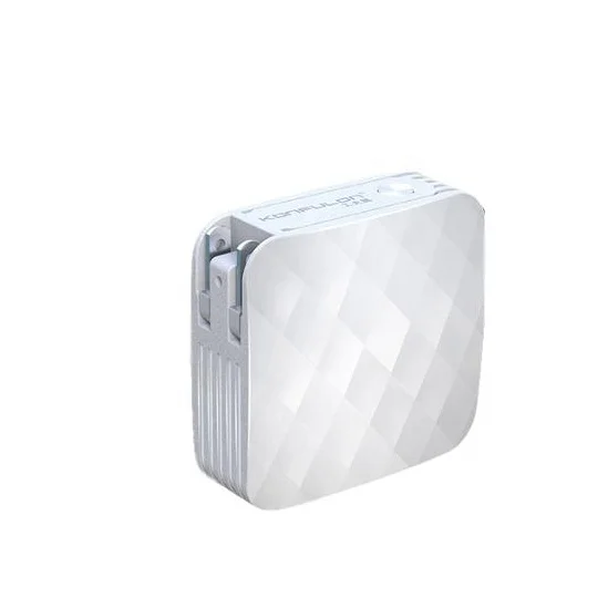 Konfulon Most Popular Products Built-in Charger Plug Adapter Cable Portable Mini Power Bank 5000mah Handybrite Mini Powerbank AC