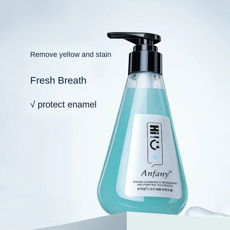 Professional Baking Soda Stain Removal Anti-yellow Tartar White Teeth Press Toothpaste