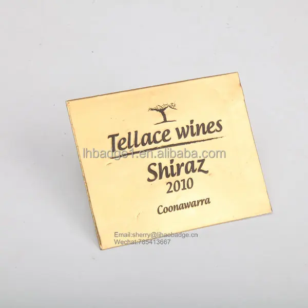 heart shaped metal wine labels,perfume brand sticker,antique adhesive metal logo tag