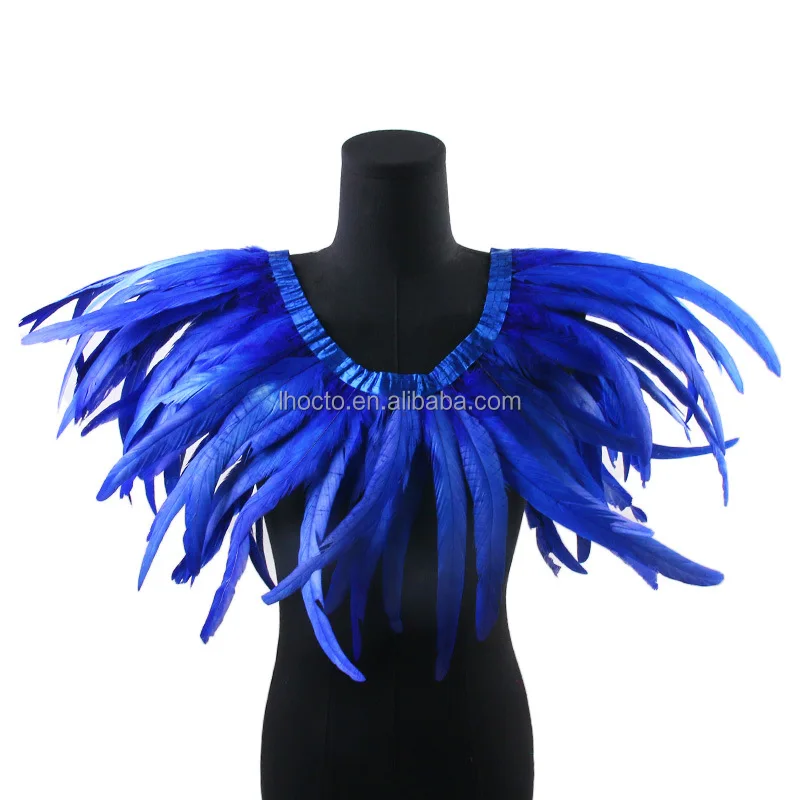 Wholesale 6/8/10/12in Chicken Cock Ribbon Feather Fringe 15/20/25/30cm Rooster Tail Feather Trim
