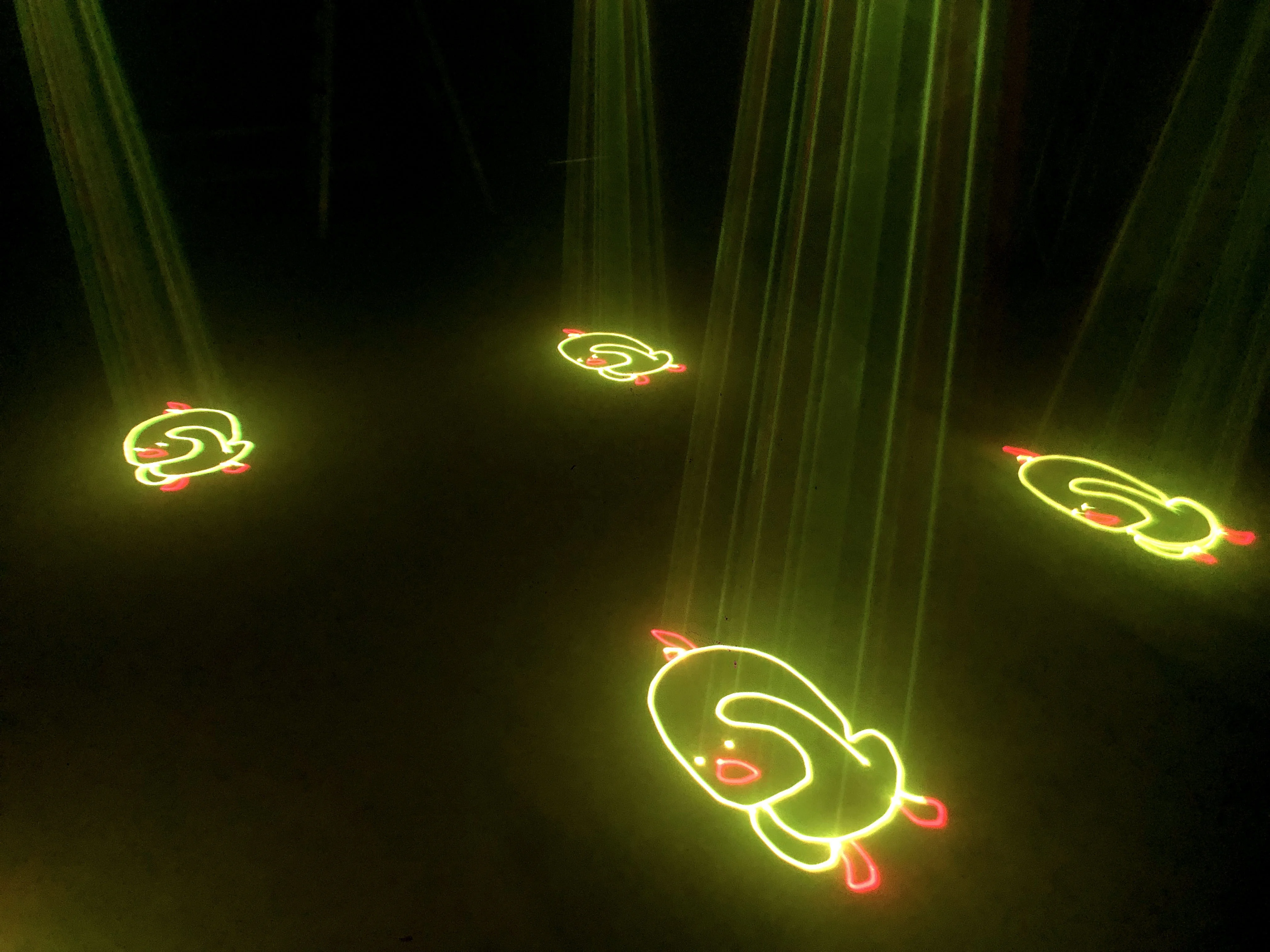 Professional IP65 Mini DMX 3W RGB Full Color Laser Light For Outdoor Garden