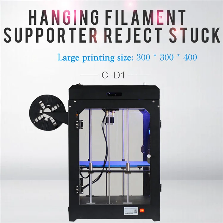 2020 New Luminous character 3D printer and newest 3d printer manufacturers for 3D printing with 300x300x400mm 3D printing size