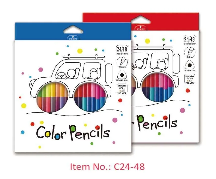 Лидер продаж индивидуальный набор цветов карандашей с точилкой доступный по оптовой цене